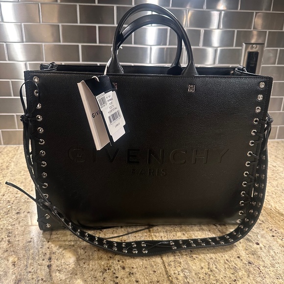 Givenchy Medium G-Tote Corset Leather Tote Purse Bag - Picture 1 of 3